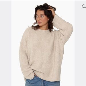 Set Active Oversized Crewneck Sweater Boucle